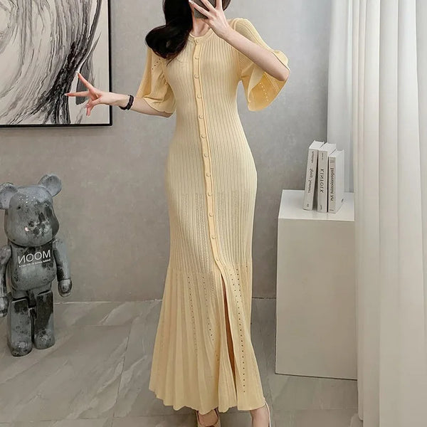 Elegant Mermaid Knit Dress