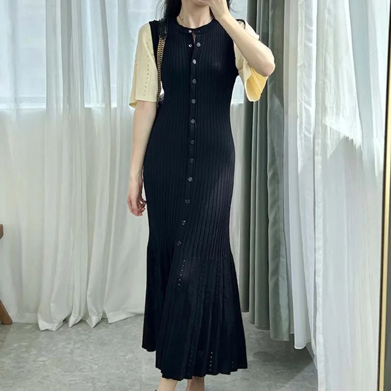Elegant Mermaid Knit Dress